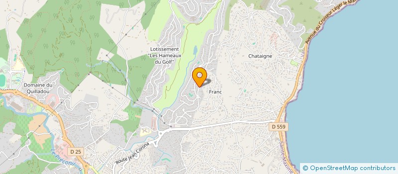localisation de l'entreprise LA BORNE DE L ESPOIR  SAINTE-MAXIME