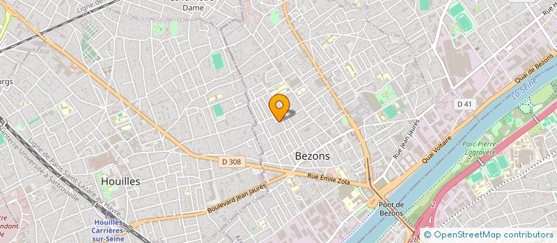 localisation de l'entreprise LA BORNE PARISIENNE à BEZONS