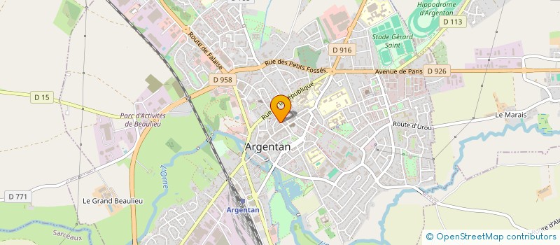 localisation de l'entreprise LA BOSCRAIE à ARGENTAN