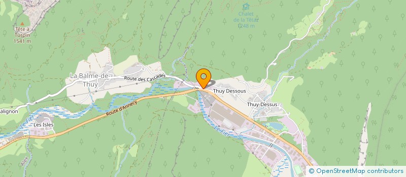 localisation de l'entreprise LA BOSSA DES ALPES  THONES