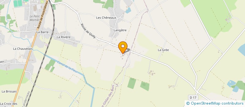 localisation de l'entreprise LA BOSSARDIERE à SAINT-GILDAS-DES-BOIS