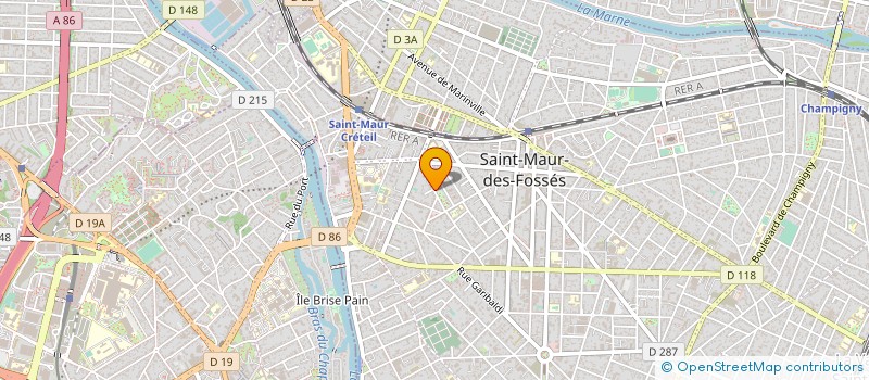 localisation de l'entreprise LA BOTEGGA à SAINT-MAUR-DES-FOSSES