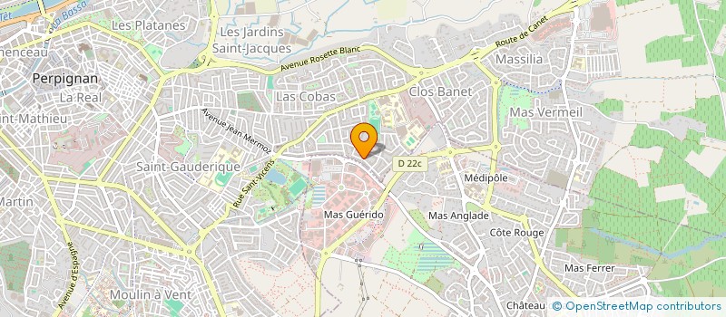 localisation de l'entreprise LA BOTIGA à PERPIGNAN