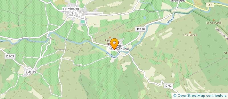 localisation de l'entreprise LA BOTTE  CAUNETTES-EN-VAL