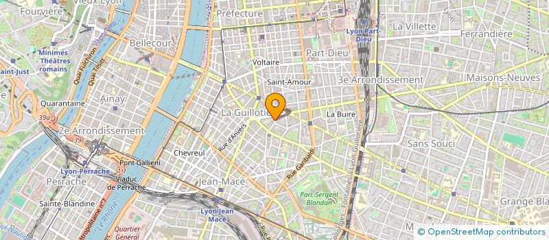 localisation de l'entreprise LA BOTTE D'OR  LYON