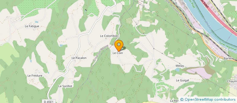 localisation de l'entreprise LA BOTTE PAYSANNE  LOIRE-SUR-RHONE