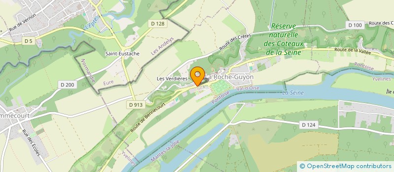 localisation de l'entreprise LA BOTTE SECRETE  LA ROCHE-GUYON