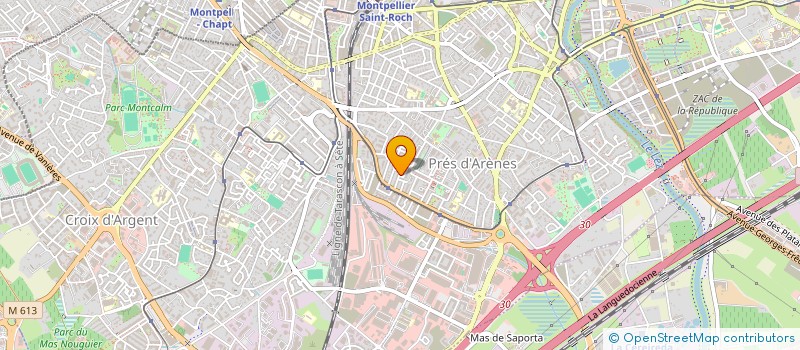 localisation de l'entreprise LA BOTTEGA à MONTPELLIER