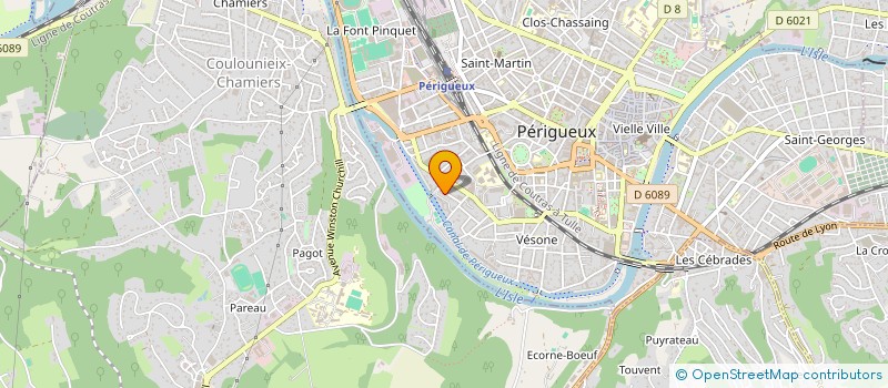 localisation de l'entreprise LA BOTTEGA URBAINE  PERIGUEUX