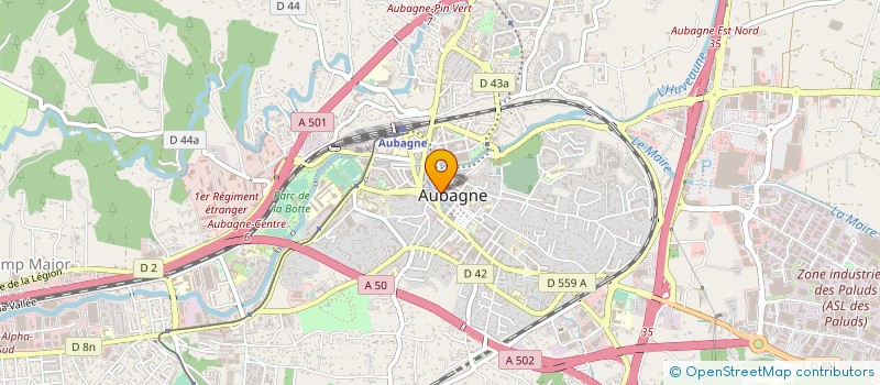 localisation de l'entreprise LA BOTTERIE  AUBAGNE
