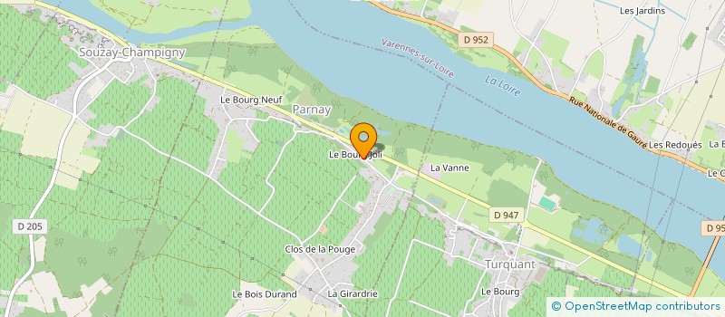 localisation de l'entreprise LA BOUCASSERIE  PARNAY