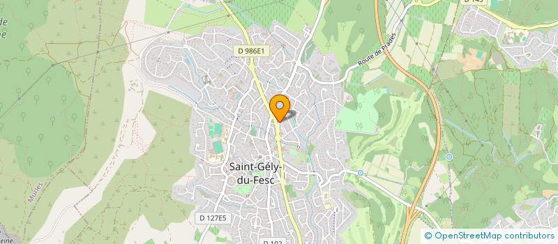 localisation de l'entreprise LA BOUCH'RIT à SAINT-GELY-DU-FESC