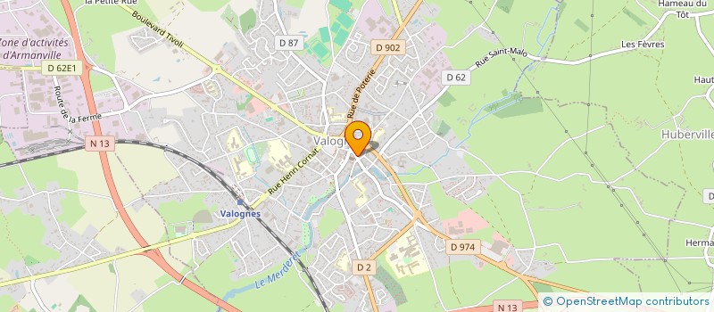 localisation de l'entreprise LA BOUCH'RIT MAISON JOURDAN  VALOGNES