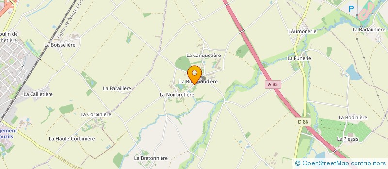 localisation de l'entreprise LA BOUCHAUDIERE à LES BROUZILS