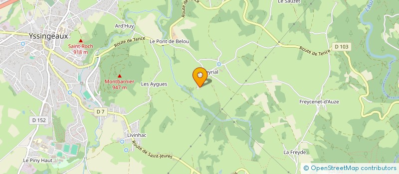 localisation de l'entreprise LA BOUCHE RIT  YSSINGEAUX