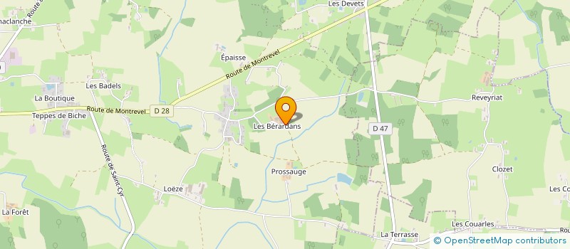 localisation de l'entreprise LA BOUCHE RIT  BAGE-DOMMARTIN