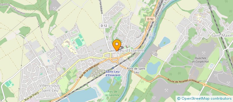 localisation de l'entreprise LA BOUCHERIE 4 SAISONS  SAINT-LEU-D'ESSERENT