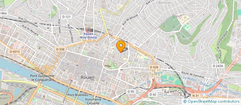 localisation de l'entreprise LA BOUCHERIE  ROUEN