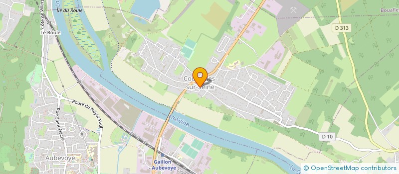 localisation de l'entreprise LA BOUCHERIE  COURCELLES-SUR-SEINE