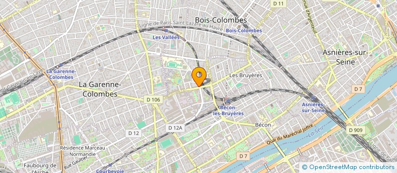 localisation de l'entreprise LA BOUCHERIE à BOIS-COLOMBES