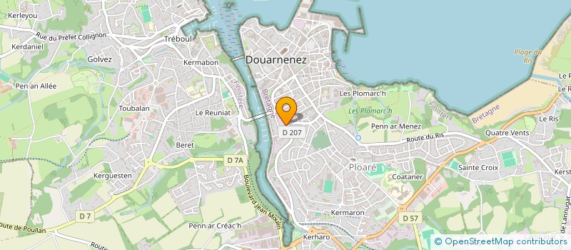 localisation de l'entreprise LA BOUCHERIE  DOUARNENEZ