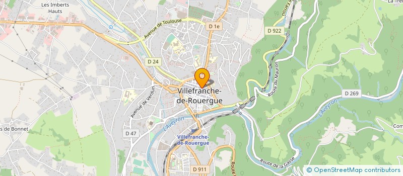 localisation de l'entreprise LA BOUCHERIE à VILLEFRANCHE-DE-ROUERGUE