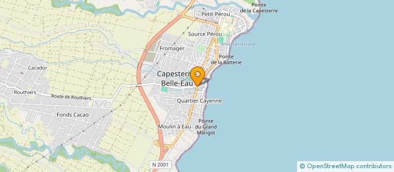localisation de l'entreprise LA BOUCHERIE BHIKI à CAPESTERRE-BELLE-EAU