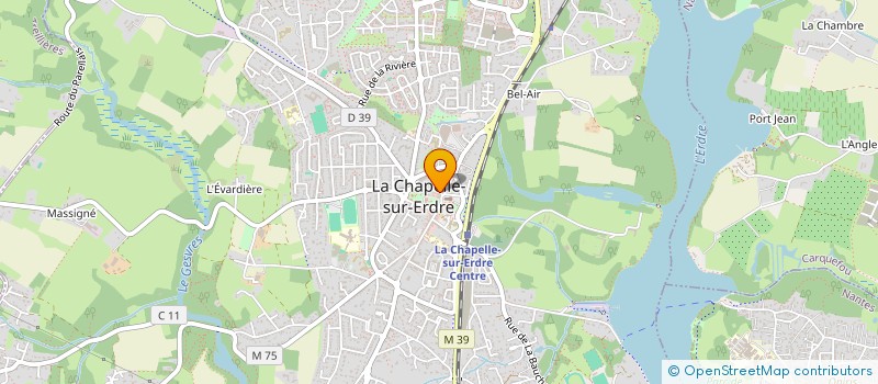 localisation de l'entreprise LA BOUCHERIE CHAPELAINE à LA CHAPELLE-SUR-ERDRE