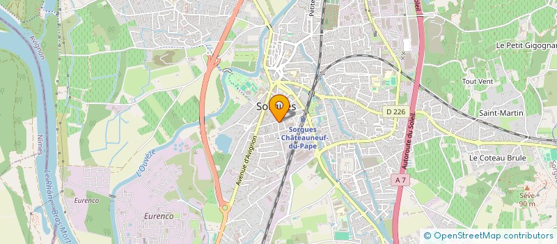 localisation de l'entreprise LA BOUCHERIE CHEZ SYLVAIN  SORGUES