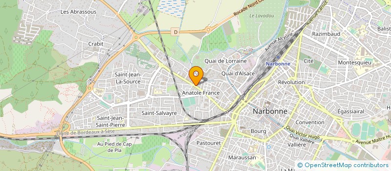 localisation de l'entreprise LA BOUCHERIE D'ANATOLE  NARBONNE