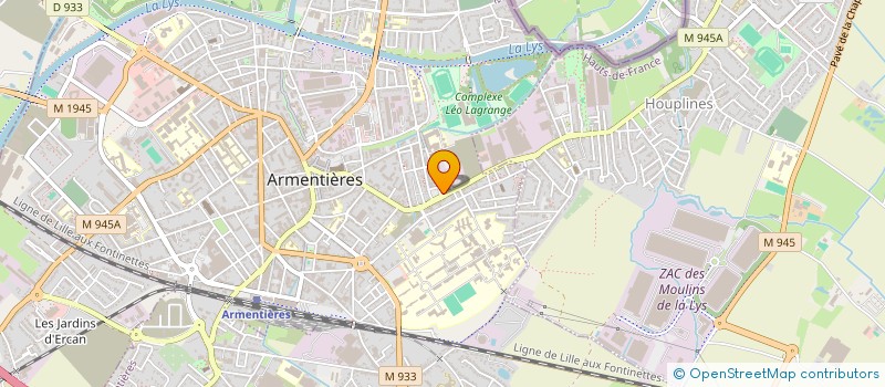localisation de l'entreprise LA BOUCHERIE DE CHANZY à ARMENTIERES