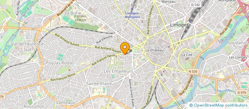 localisation de l'entreprise LA BOUCHERIE DE GASTON à LIMOGES