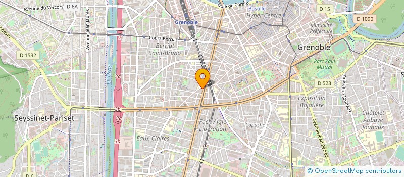 localisation de l'entreprise LA BOUCHERIE DE L'AIGLE à GRENOBLE