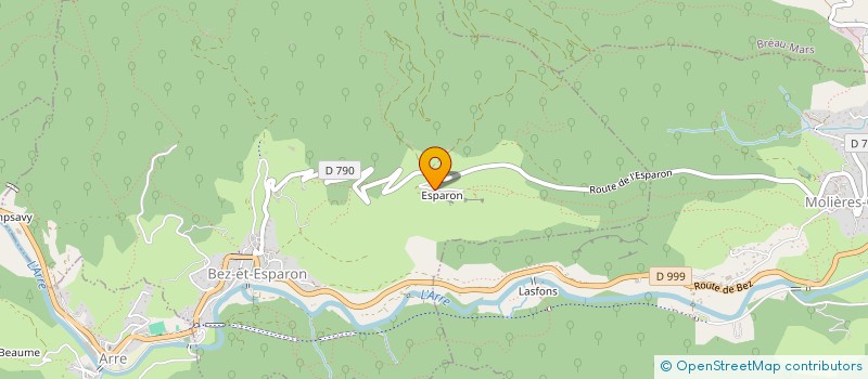 localisation de l'entreprise LA BOUCHERIE DE LA FERME  BEZ-ET-ESPARON