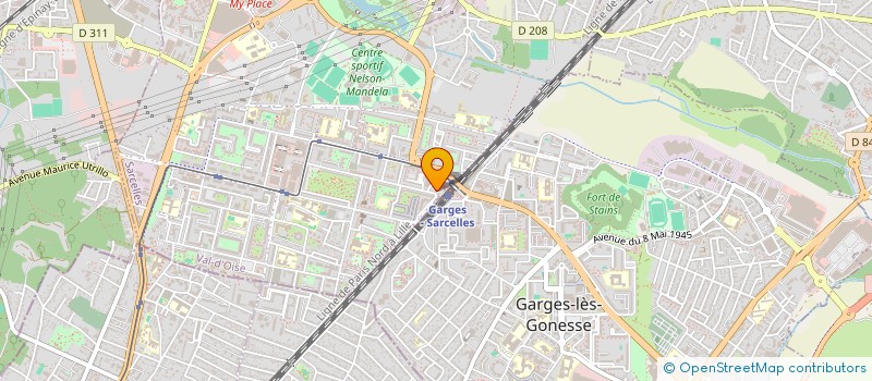 localisation de l'entreprise LA BOUCHERIE DE LA GARE  SARCELLES