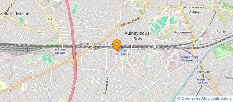 localisation de l'entreprise LA BOUCHERIE DE LA GARE  AULNAY-SOUS-BOIS