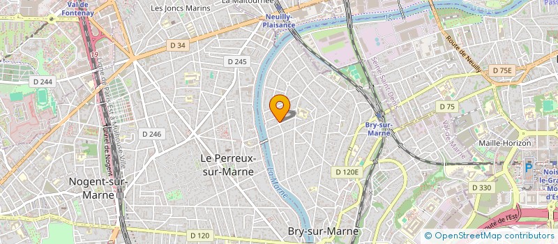 localisation de l'entreprise LA BOUCHERIE DE LA NATION à BRY-SUR-MARNE