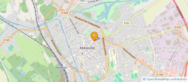 localisation de l'entreprise LA BOUCHERIE DE PATRICIA ET DAVID à ABBEVILLE