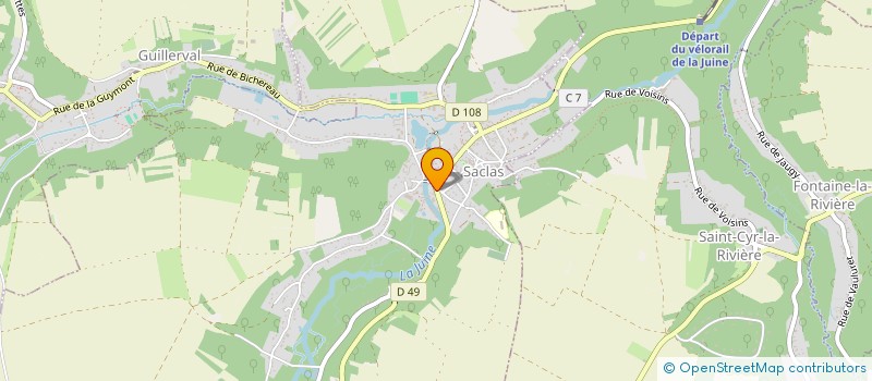 localisation de l'entreprise LA BOUCHERIE DE SACLAS à SACLAS