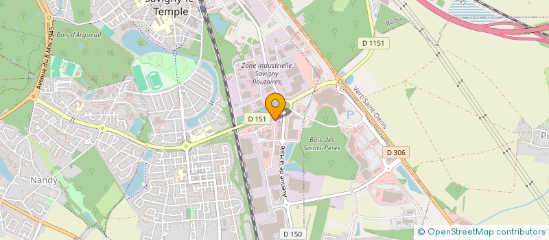 localisation de l'entreprise LA BOUCHERIE DE SAVIGNY  SAVIGNY-LE-TEMPLE