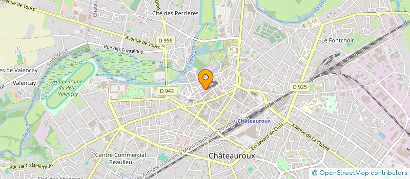 localisation de l'entreprise LA BOUCHERIE DES HALLES à CHATEAUROUX