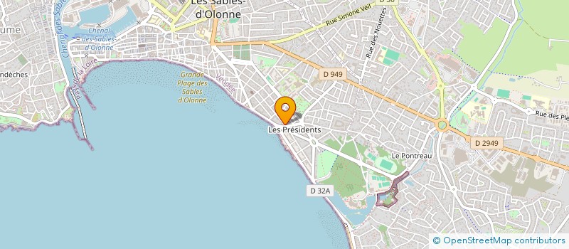 localisation de l'entreprise LA BOUCHERIE DES PRESIDENTS à LES SABLES-D'OLONNE