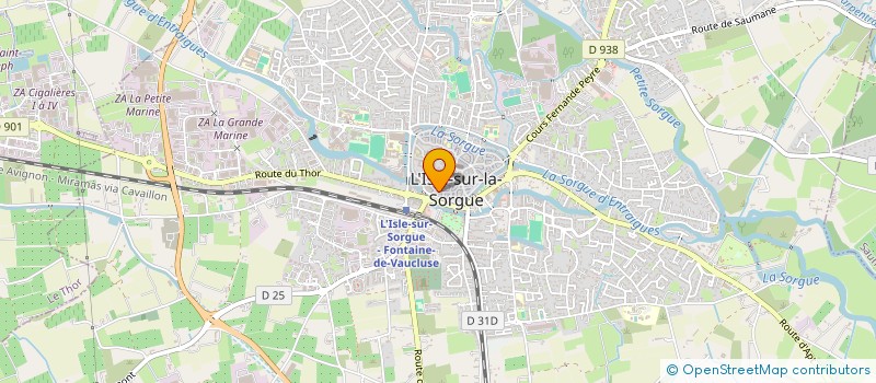 localisation de l'entreprise LA BOUCHERIE DES QUAIS à L'ISLE-SUR-LA-SORGUE