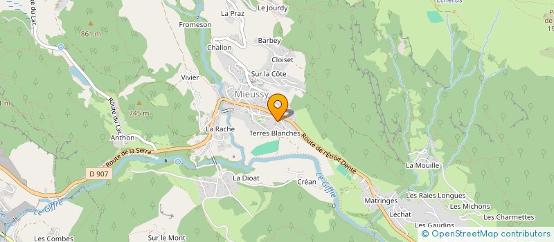 localisation de l'entreprise LA BOUCHERIE DU GIFFRE  MIEUSSY