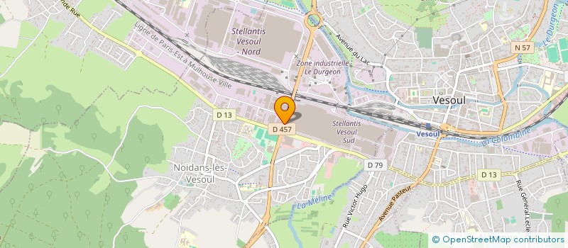 localisation de l'entreprise LA BOUCHERIE DU LION  NOIDANS-LES-VESOUL