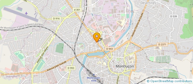localisation de l'entreprise LA BOUCHERIE DU MARCHE à MONTLUCON