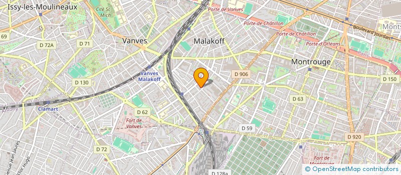 localisation de l'entreprise LA BOUCHERIE DU MARCHE DE BAGNEUX à MALAKOFF