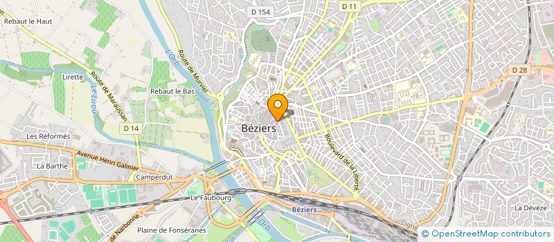 localisation de l'entreprise LA BOUCHERIE DU PONT NEUF  BEZIERS