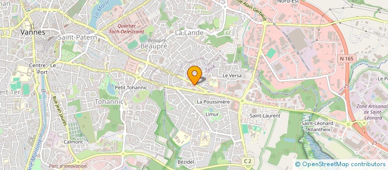 localisation de l'entreprise LA BOUCHERIE DU POULFANC à SENE