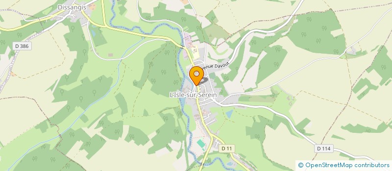 localisation de l'entreprise LA BOUCHERIE DU SEREIN à L'ISLE-SUR-SEREIN